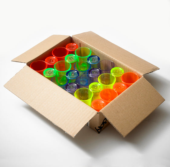 Econ Shot 25ml Mixed Neon Box Of 24