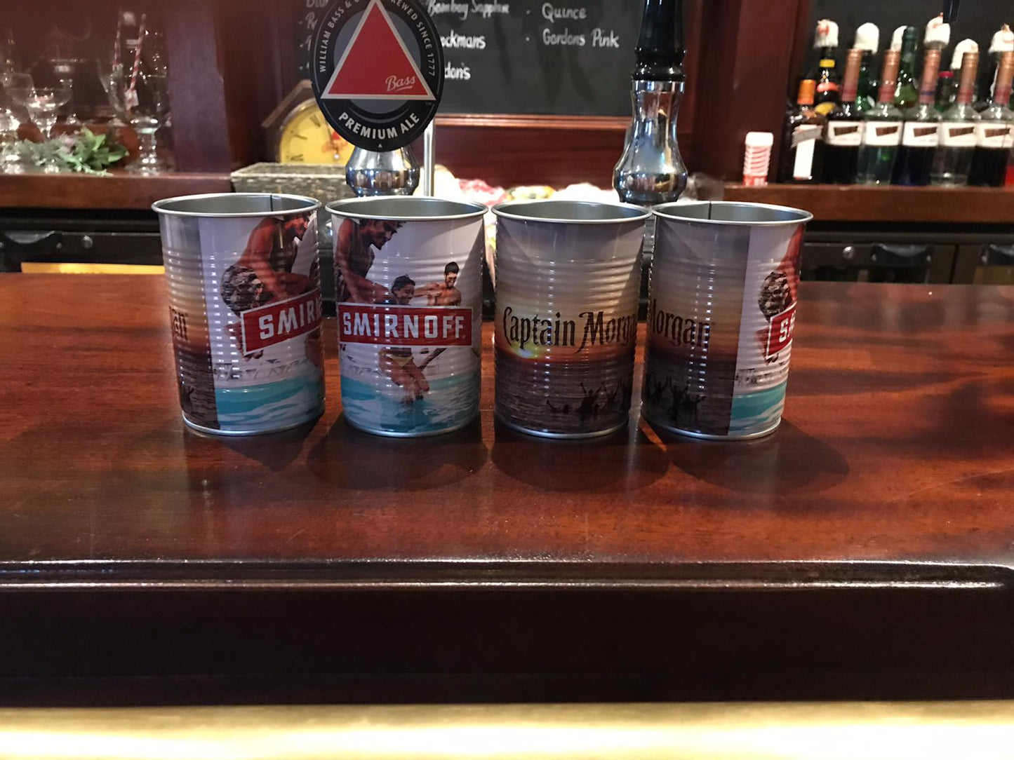 4 x Smirnoff Vodka & Captain Morgan’s Cocktail Cups