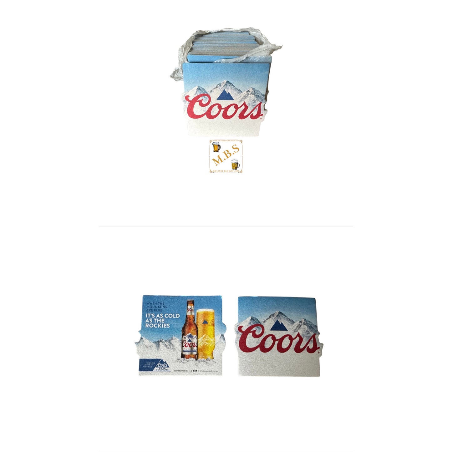 Cools ‘Its As Cold As The Rockies) Beer Coasters 100 PACK