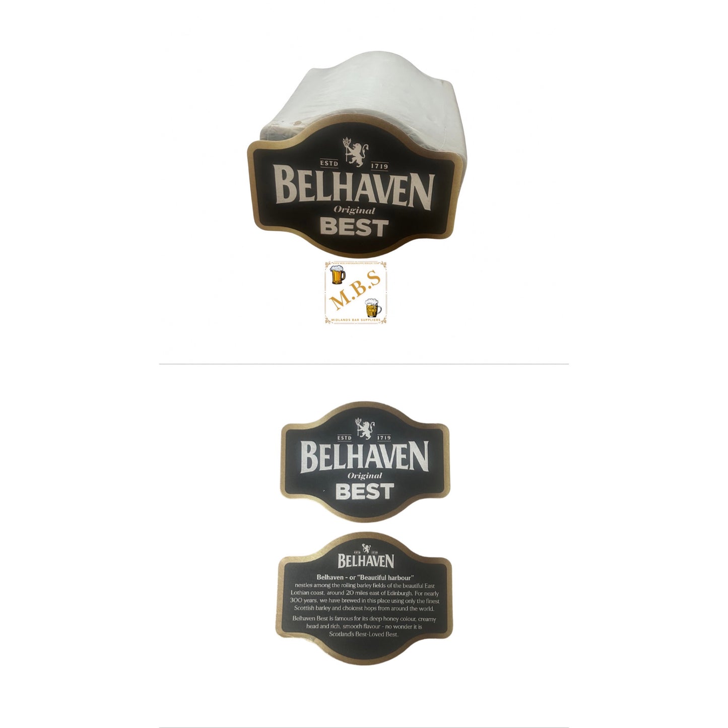 Belhaven Original Best Ale Beer Coasters 100 PACK