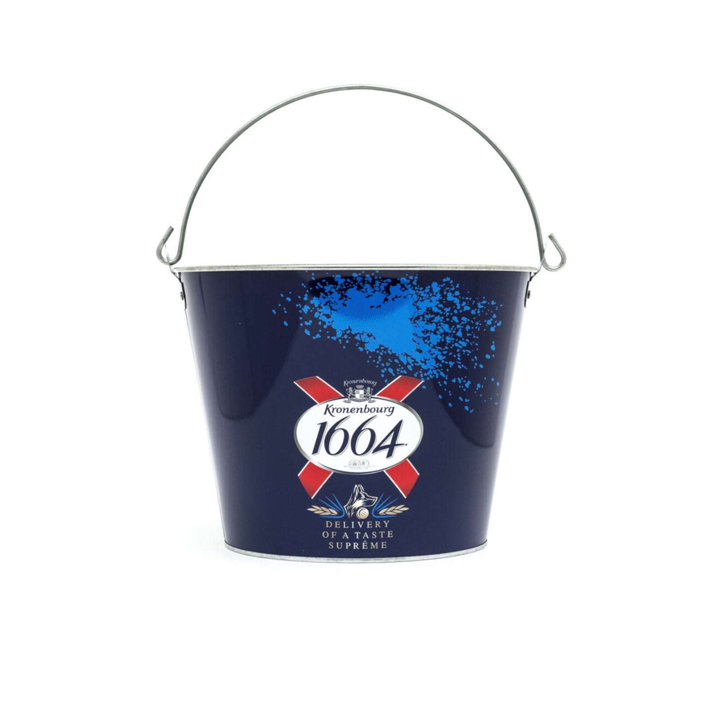 Branded Kronenbourg 1664 Metal Ice Bucket / Home Pub Bar / Party / Drinks Cooler