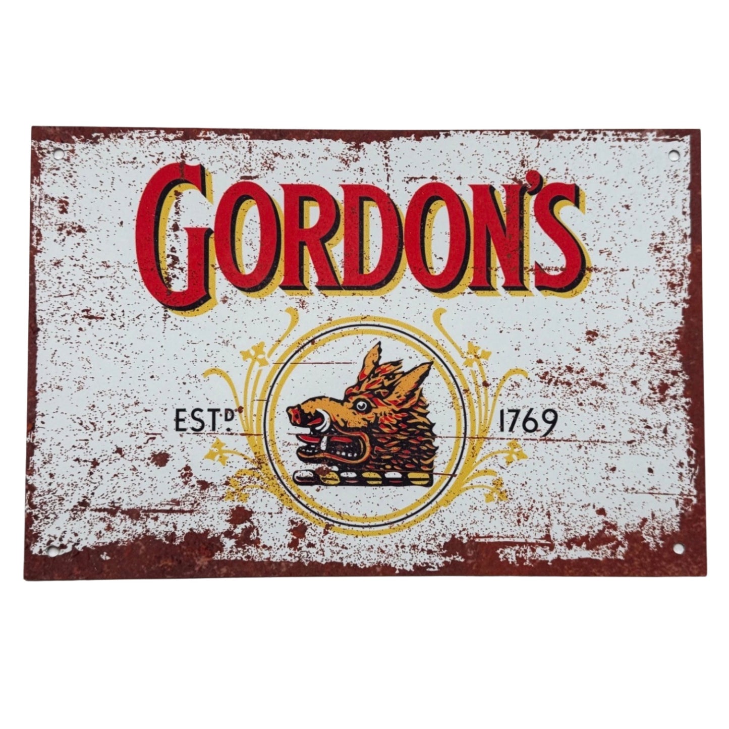 Gordon’s Gin Tin Sign A4 Size