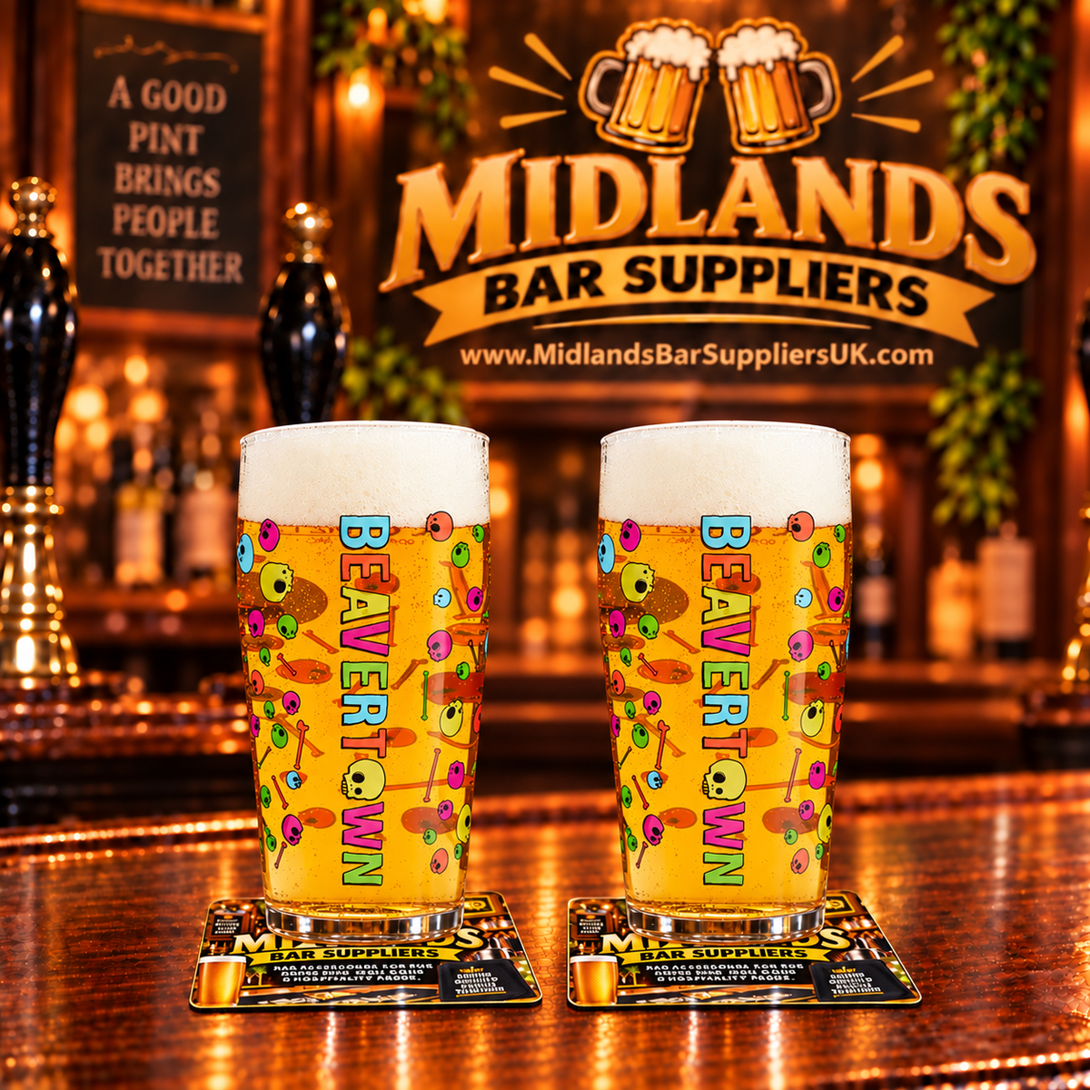 Beavertown Pint Glasses Set of 2