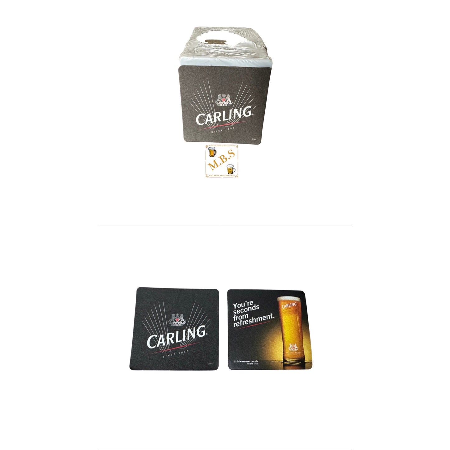 Carling Beer Coasters 100 PACK