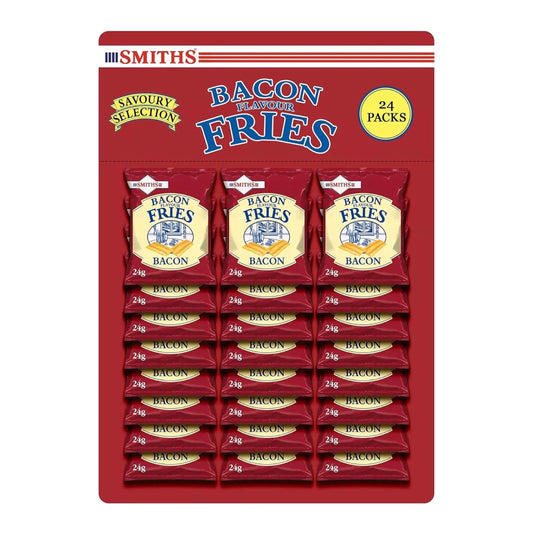 Smiths Bacon Fries Pub Card Snacks - 24g (Pack of 24)