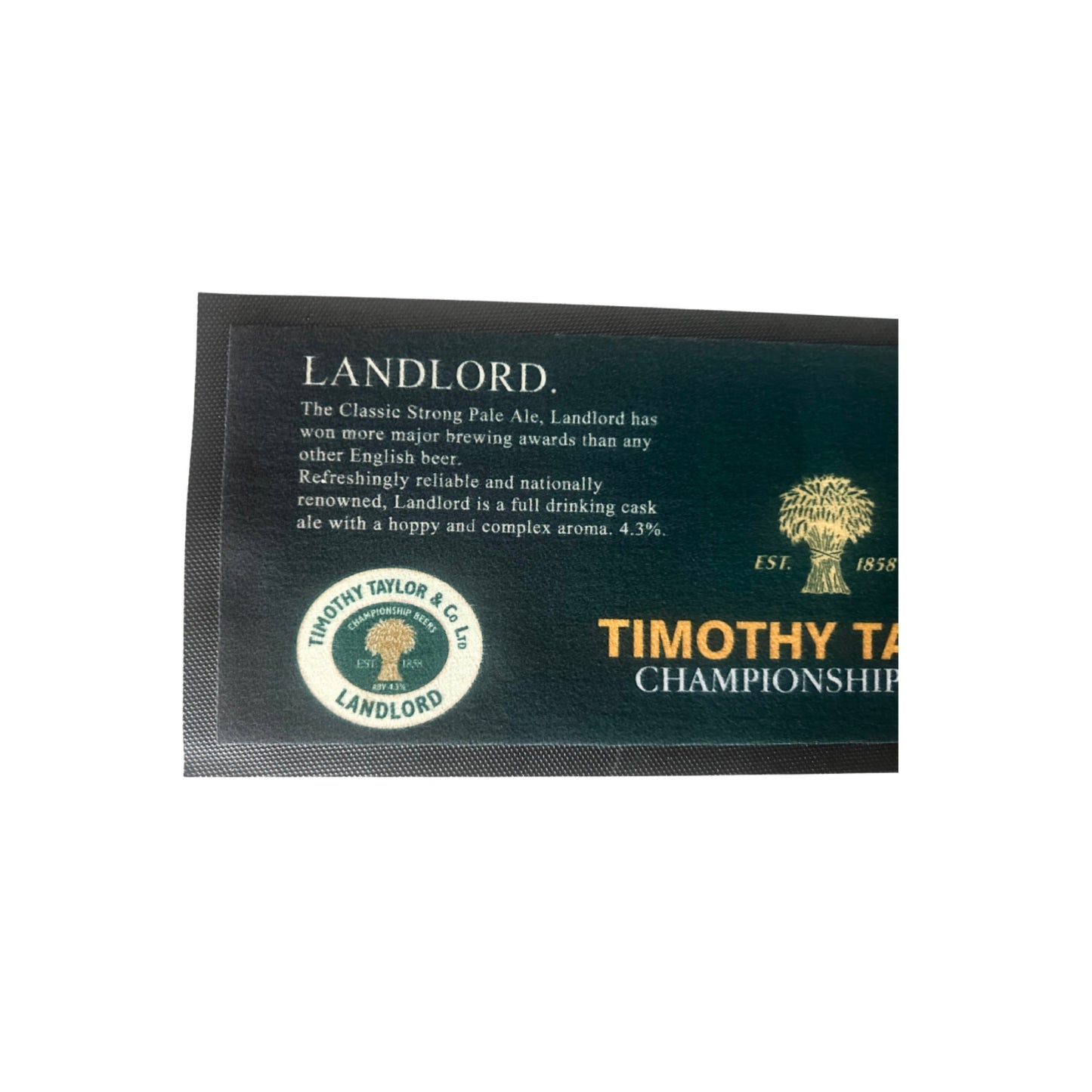 Timothy Taylor’s Rubber Bar Runner 58cm X 22cm