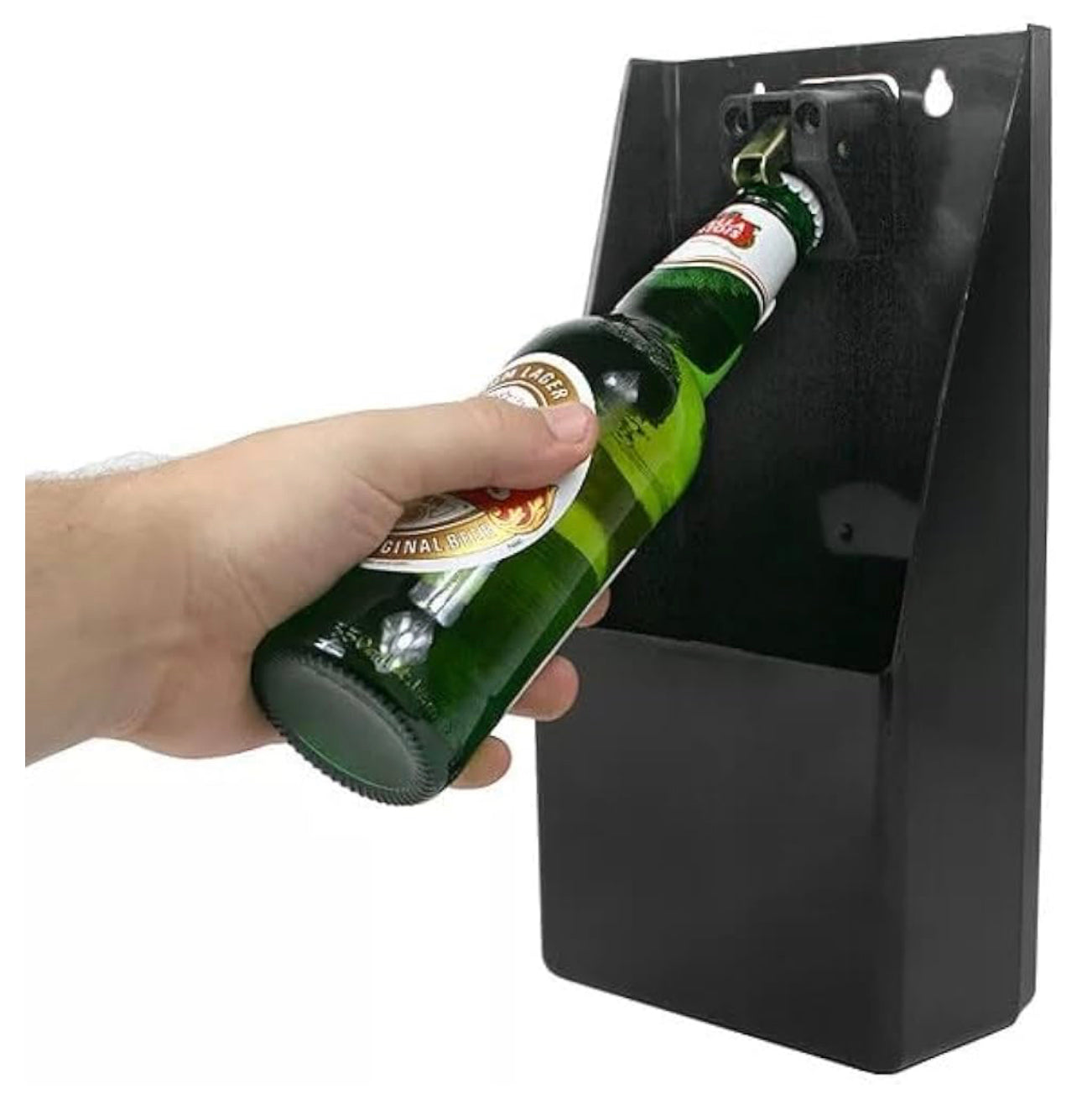 Pub/Bar Stand-Up/Wall Mounted Bottle Opener and Catcher