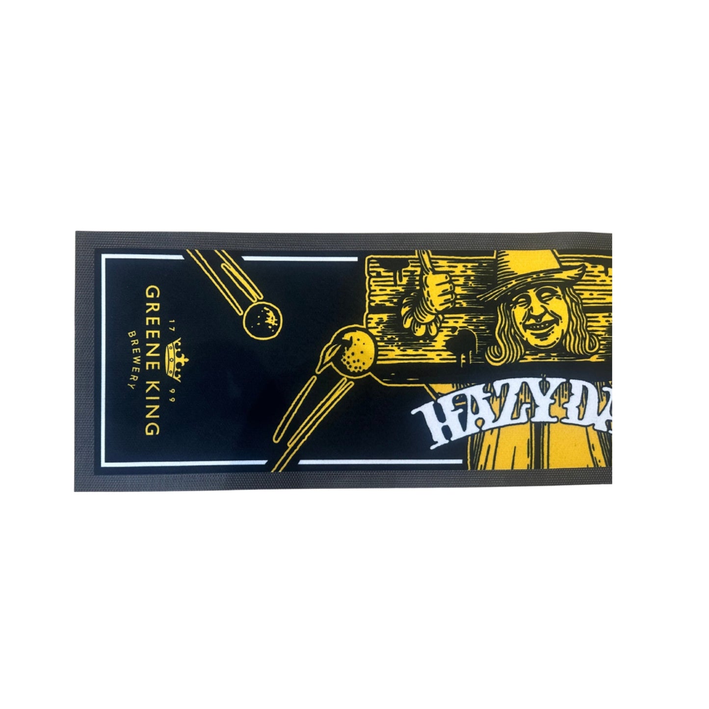 Green King Hazy Day Rubber Bar Runner 88cm X 24cm