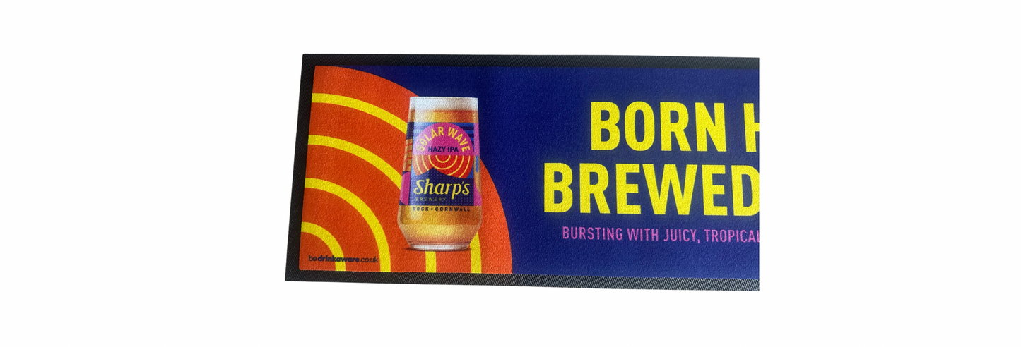 Solar Wave HAZY IPA Born Hazy Brewed Juicy Bar Runner 88cm X 24cm