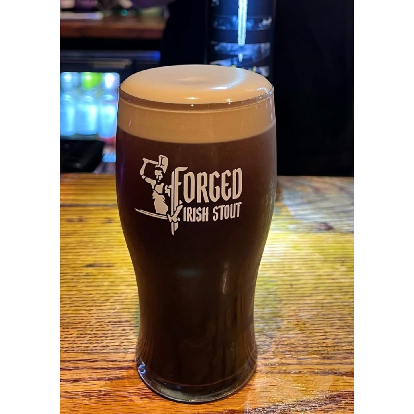 Set Of Four Forged Irish Stout Pint Glasses