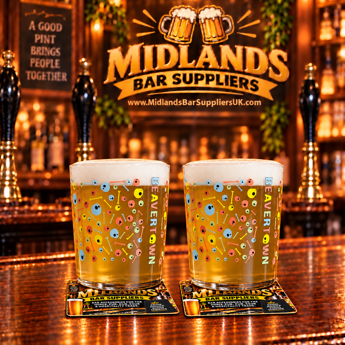 Beavertown Half Pint Glasses Set of 2