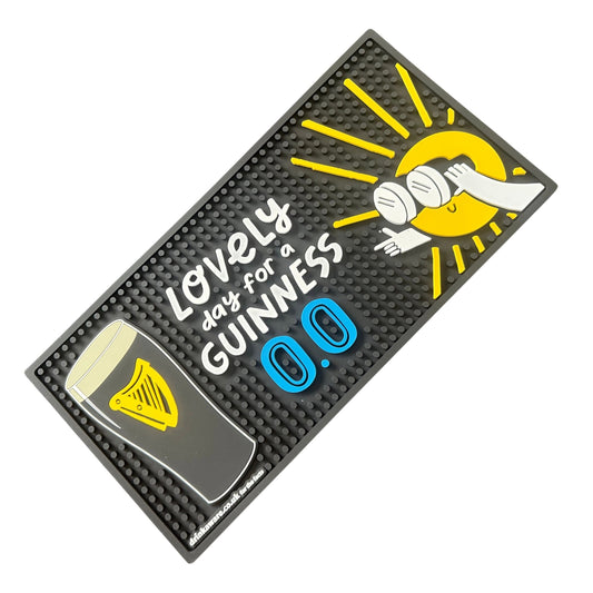 Guinness Zero Rubber Bar Runner 40cm X 20cm