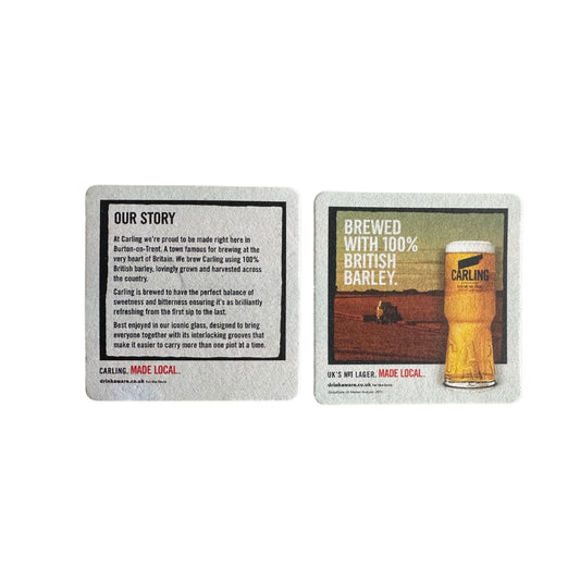 Carling Beer Coasters Pack of 100