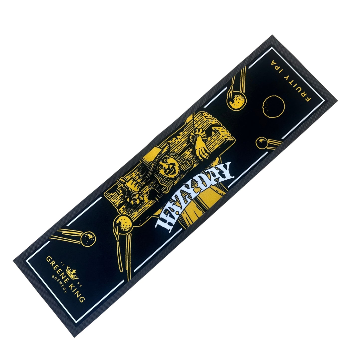 Green King Hazy Day Rubber Bar Runner 88cm X 24cm