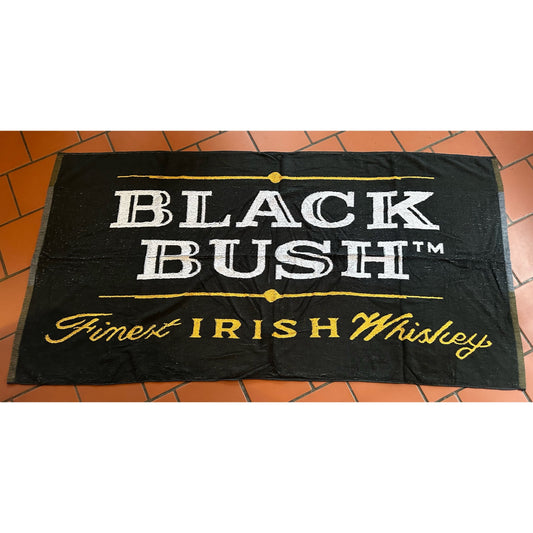 Large Black Bush Irish Whiskey Beach Towel 175x88cm Approx