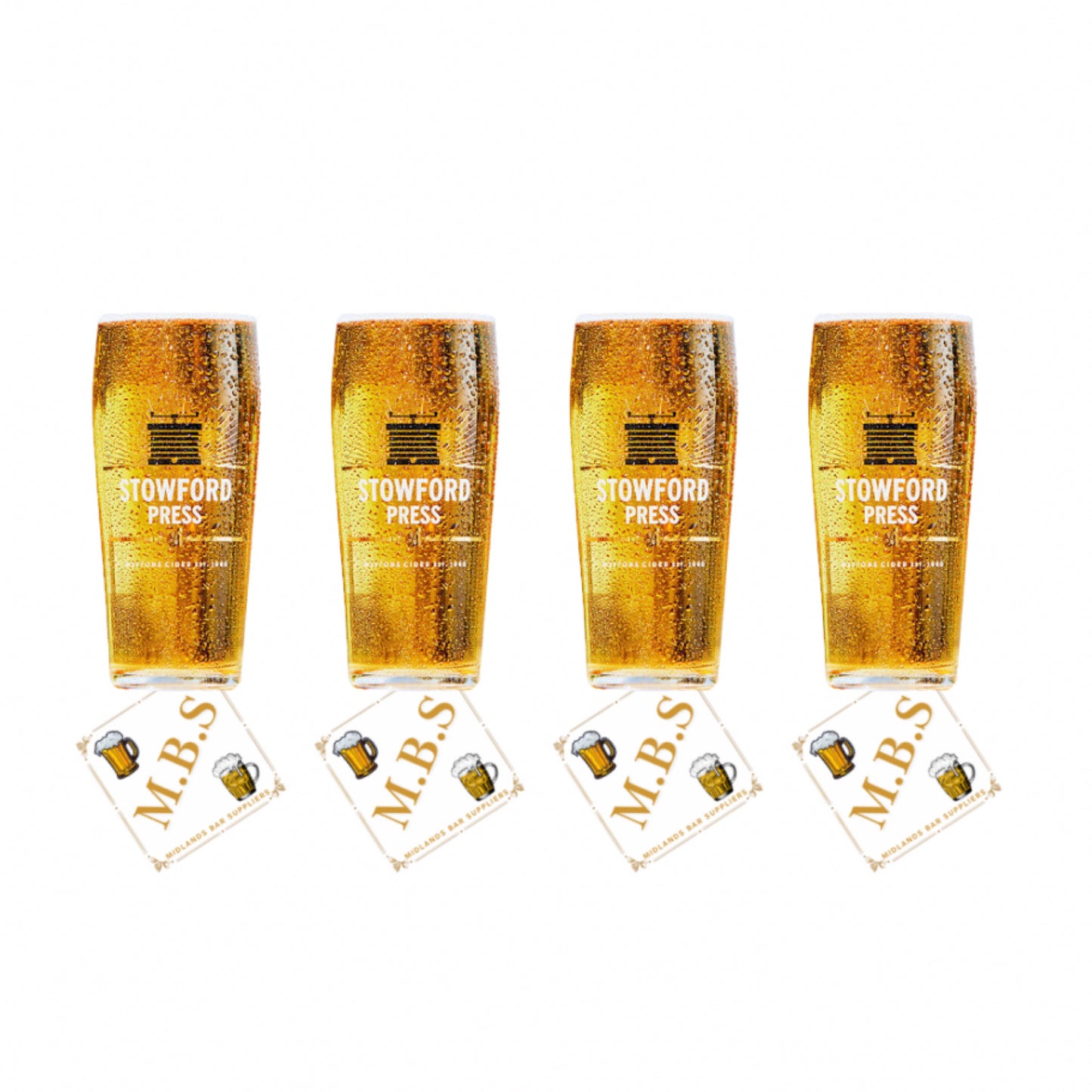 Stowford Press Westons Cider Pint Glasses (Set of Four)