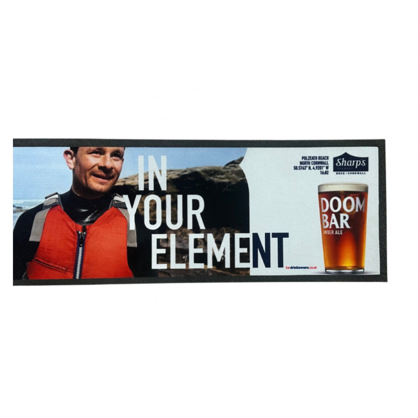 Doom Bar Rubber Bar Runner 88cm X 24cm