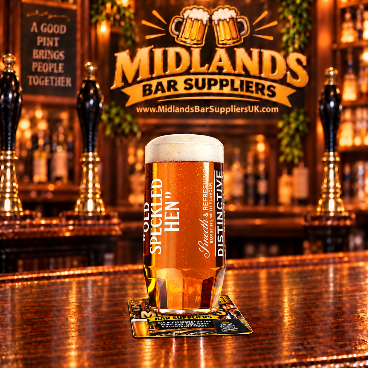 Old Speckled Hen Pint Glass