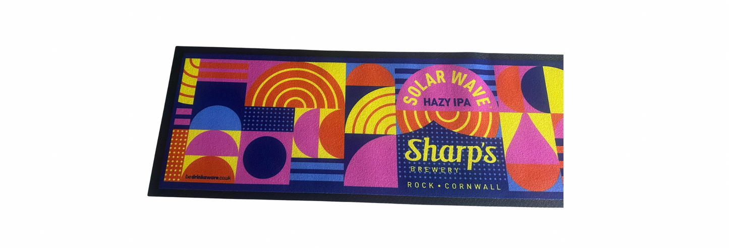 Solar Wave HAZY IPA Born Hazy Brewed Juicy Bar Runner 88cm X 24cm