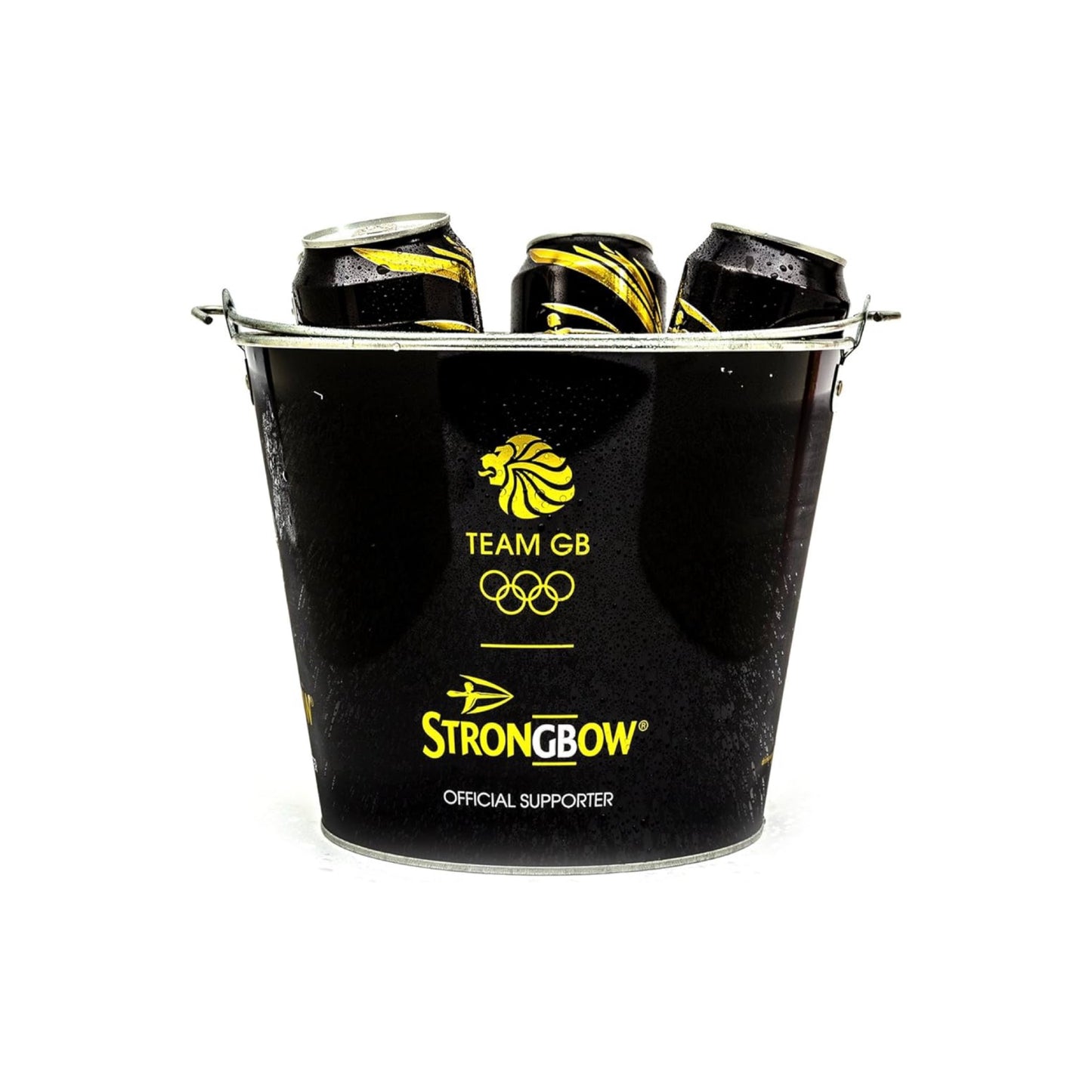 Branded Strongbow Metal Ice Bucket / Home Pub Bar / Party / Drinks Cooler