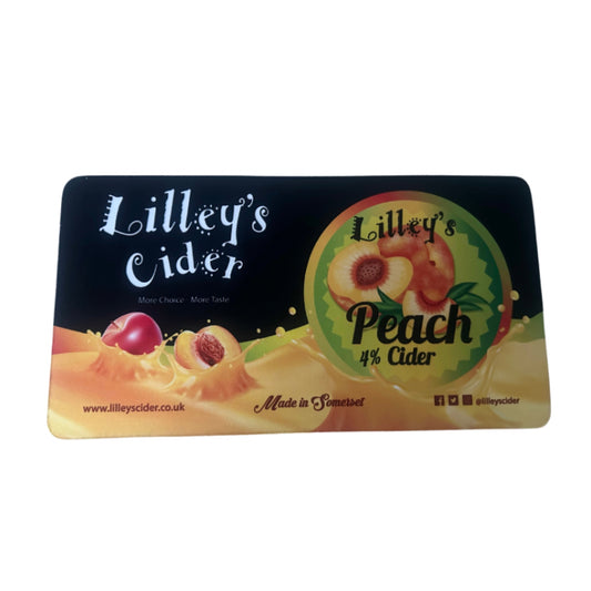 Lilley’s Peach Cider Rubber Bar Runner 40cm X 22cm
