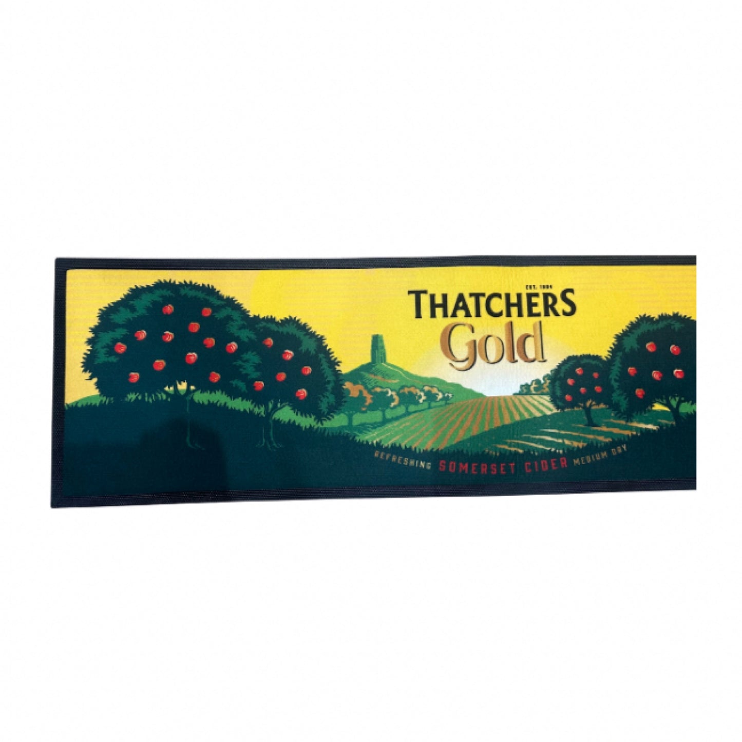 Thatchers Gold Cider Rubber Bar Runner 88cm X 24cm