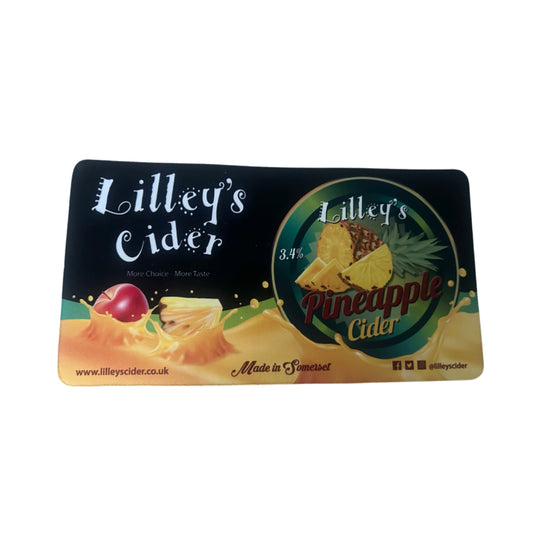Lilley’s Pineapple Cider Rubber Bar Runner 40cm X 22cm