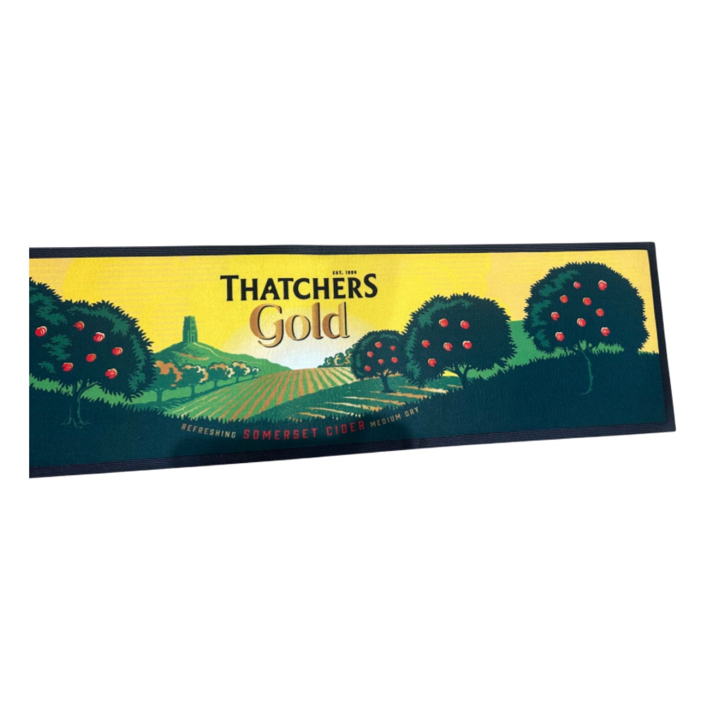Thatchers Gold Cider Rubber Bar Runner 88cm X 24cm