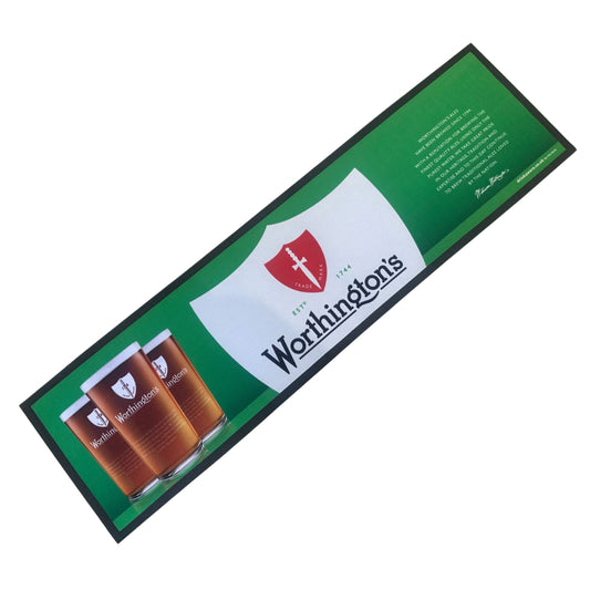 Worthington’s Bitter Rubber Bar Runner 88cm X 24cm