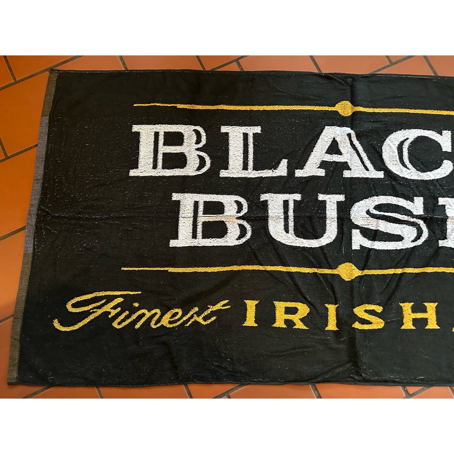 Large Black Bush Irish Whiskey Beach Towel 175x88cm Approx