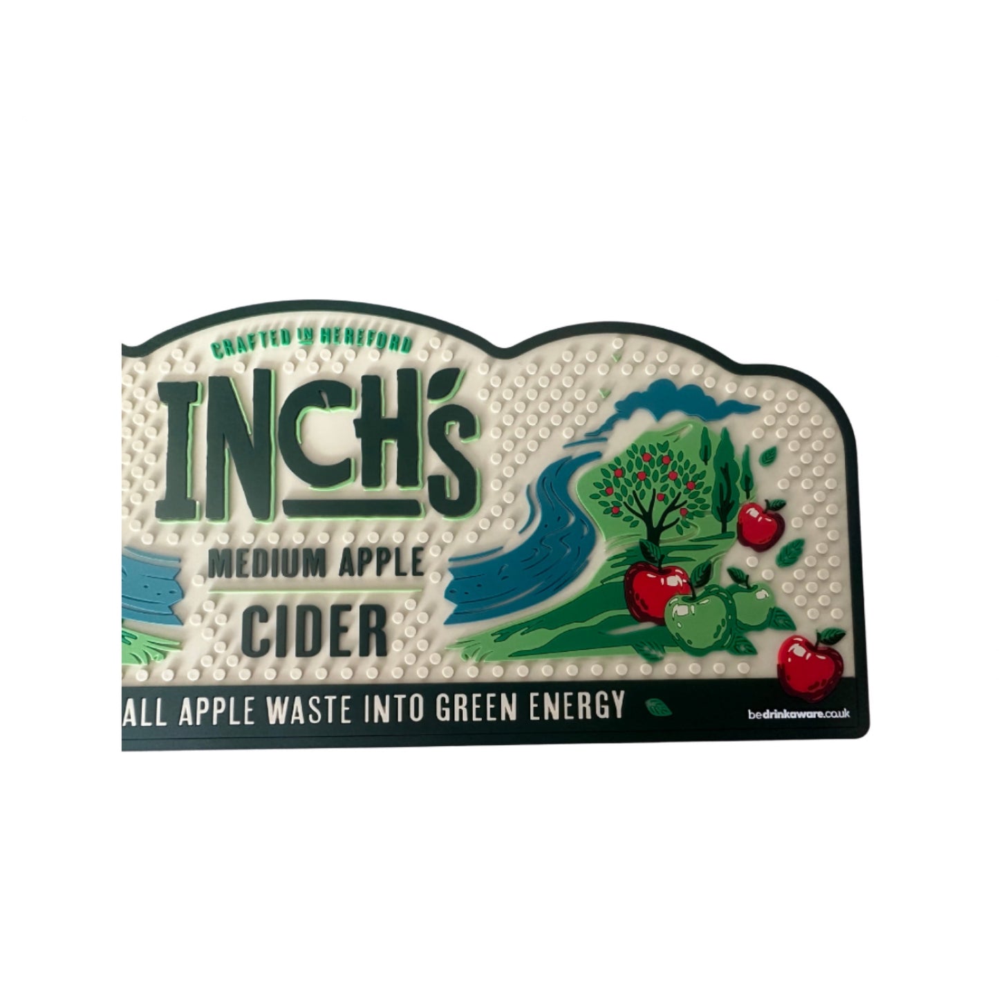 Inches Cider Rubber Bar Runner 35cm X 15cm