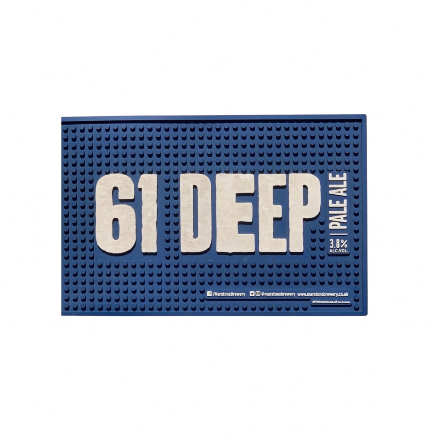 61 Deep Pale Ale Rubber Bar Runner 60cm x 20cm