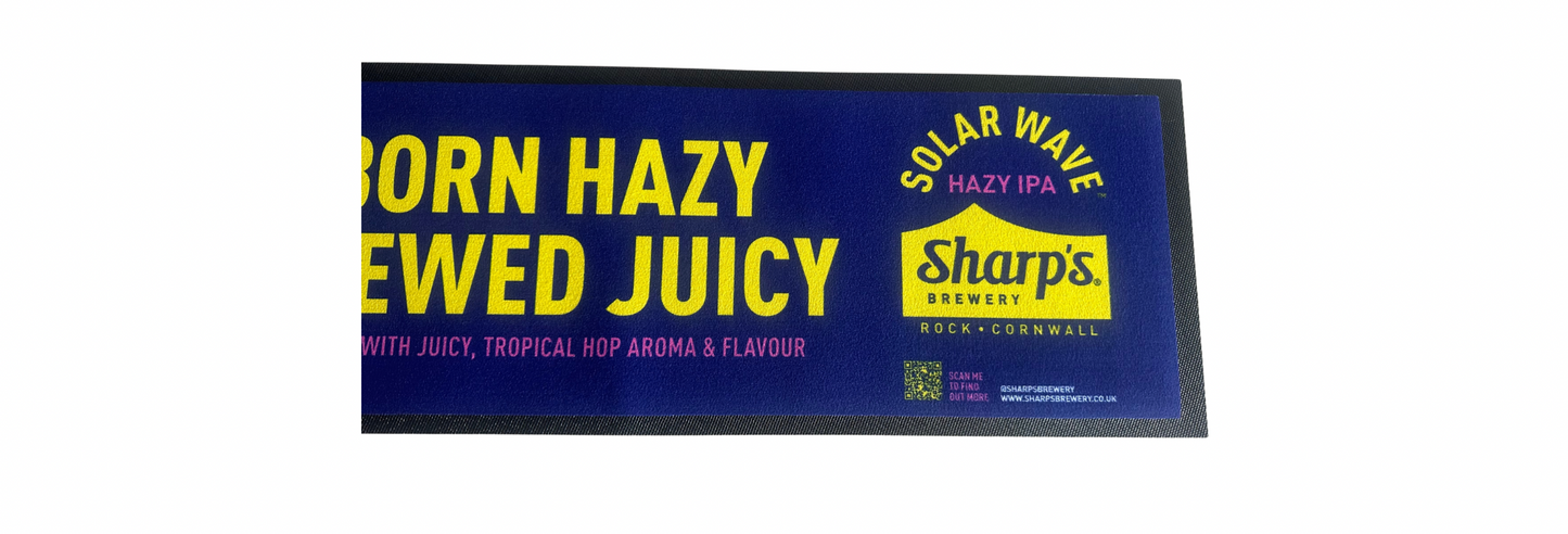 Solar Wave HAZY IPA Born Hazy Brewed Juicy Bar Runner 88cm X 24cm