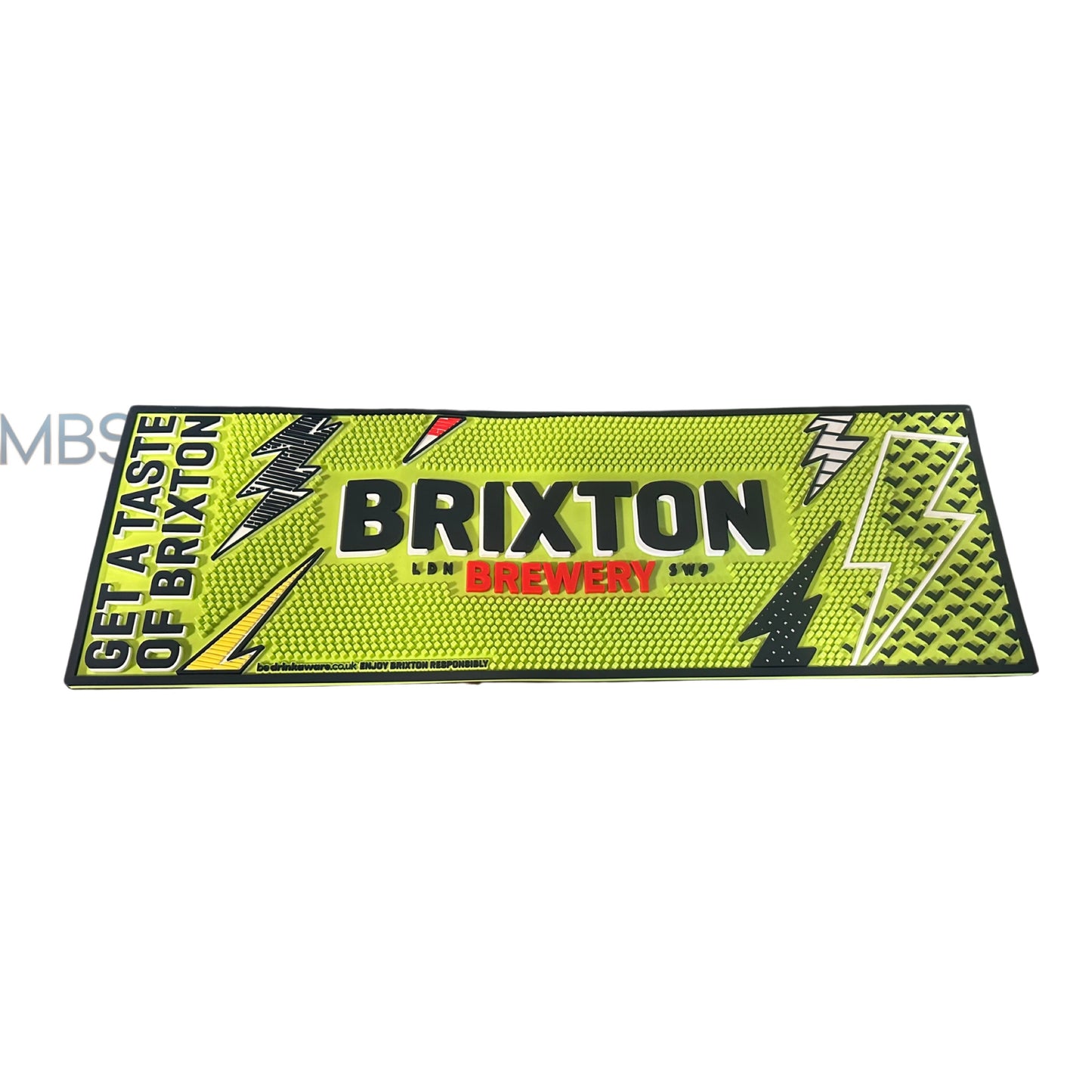 Brixton Brewery Rubber Bar Runner | Drip Mat I Brand New 60CM X 20CM