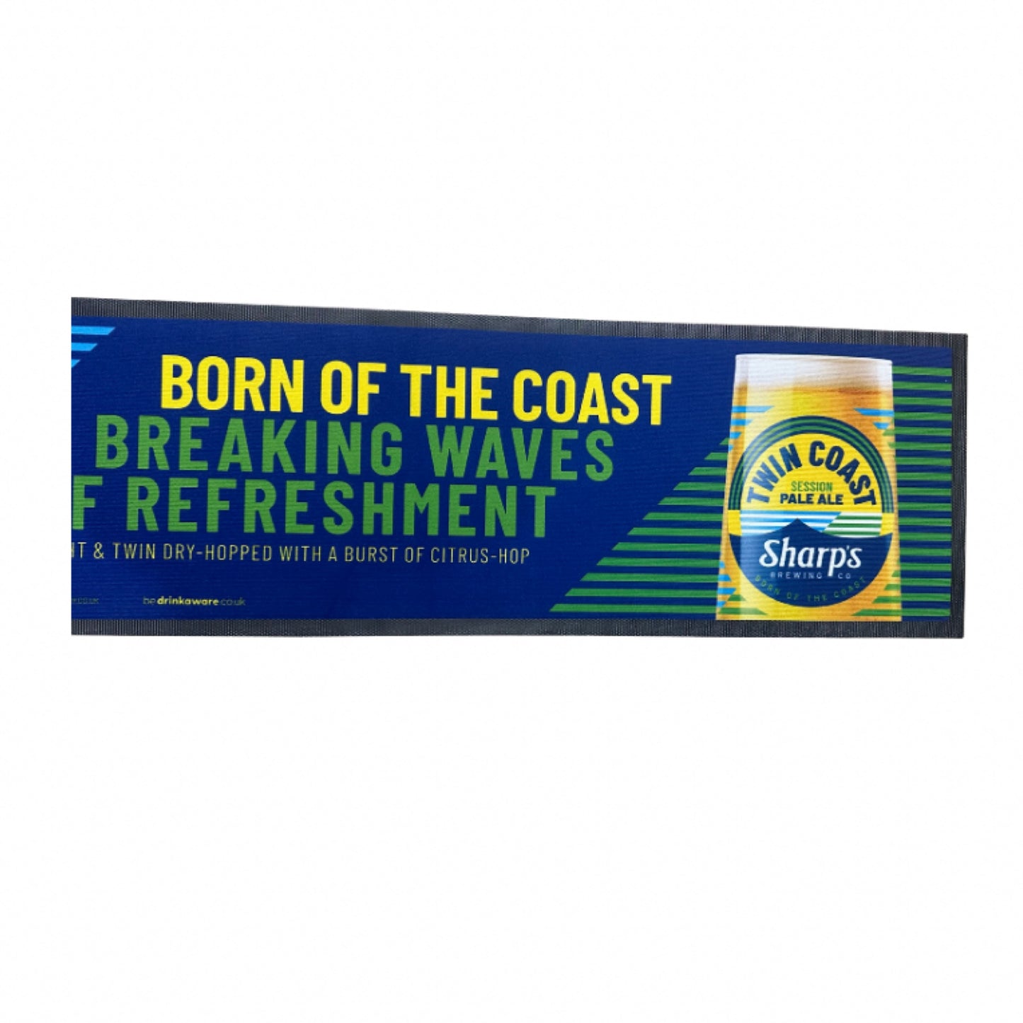 Twin Coast Pale Ale Rubber Bar Runner 88cm X 24cm