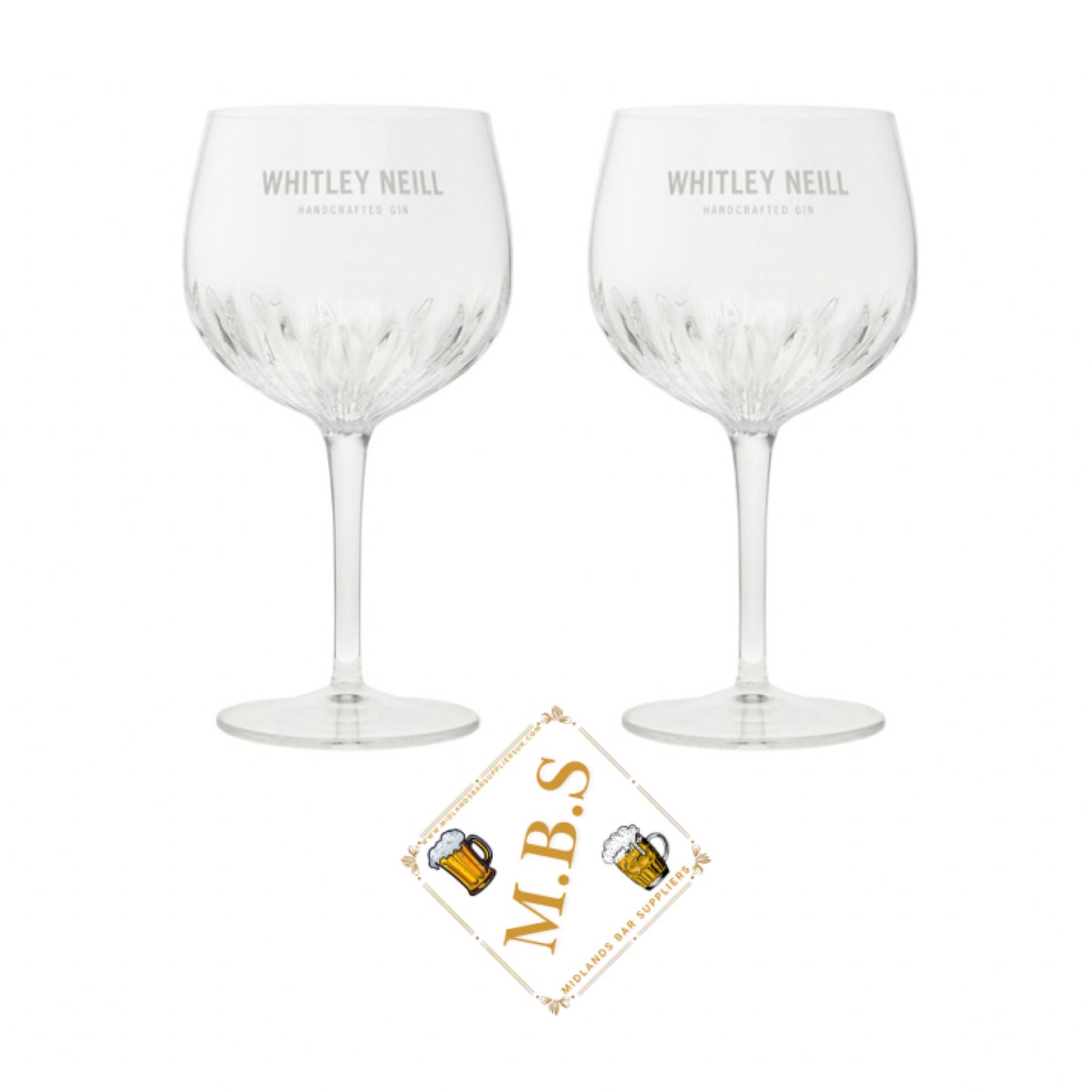 2 X Whitley Neill CRYSTAL COPA PURPLE Balloon Glasses. NEW Design