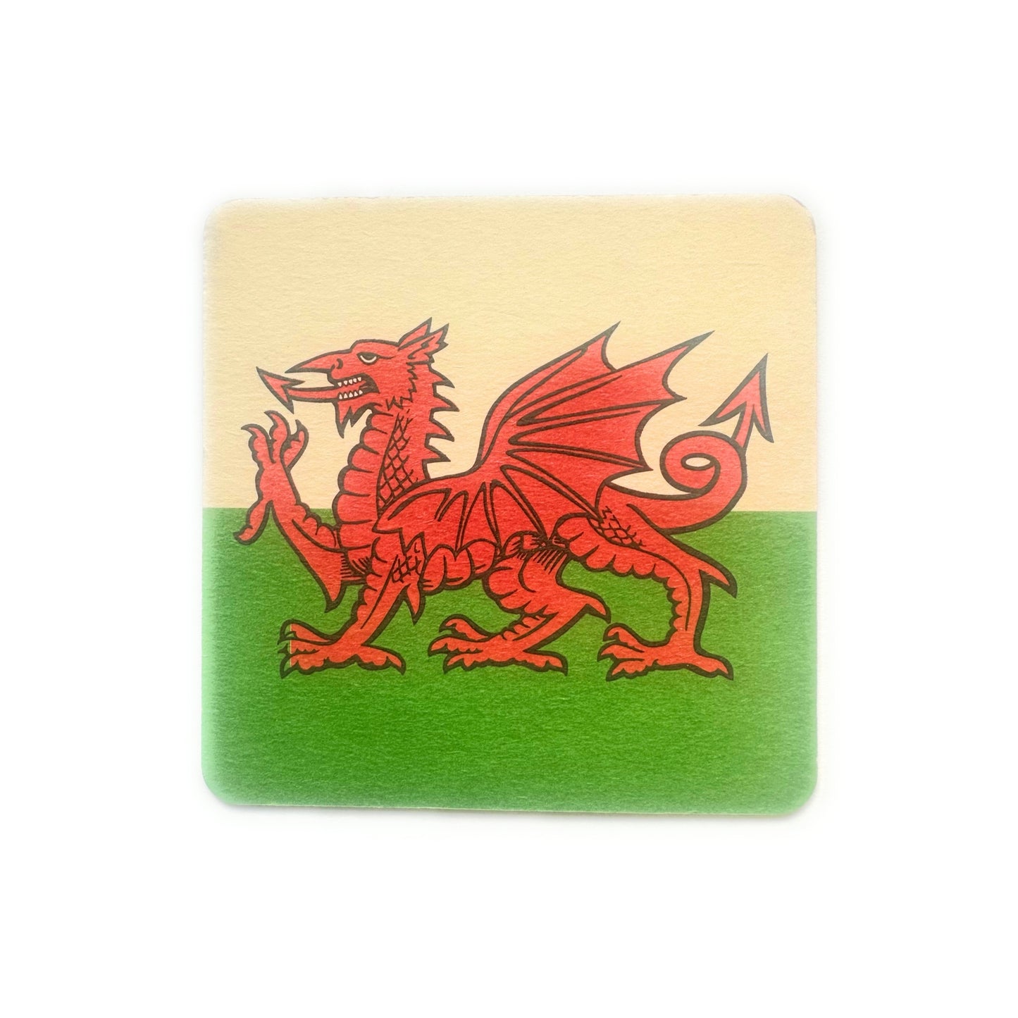 WELSH DRAGON Card Beer Coasters