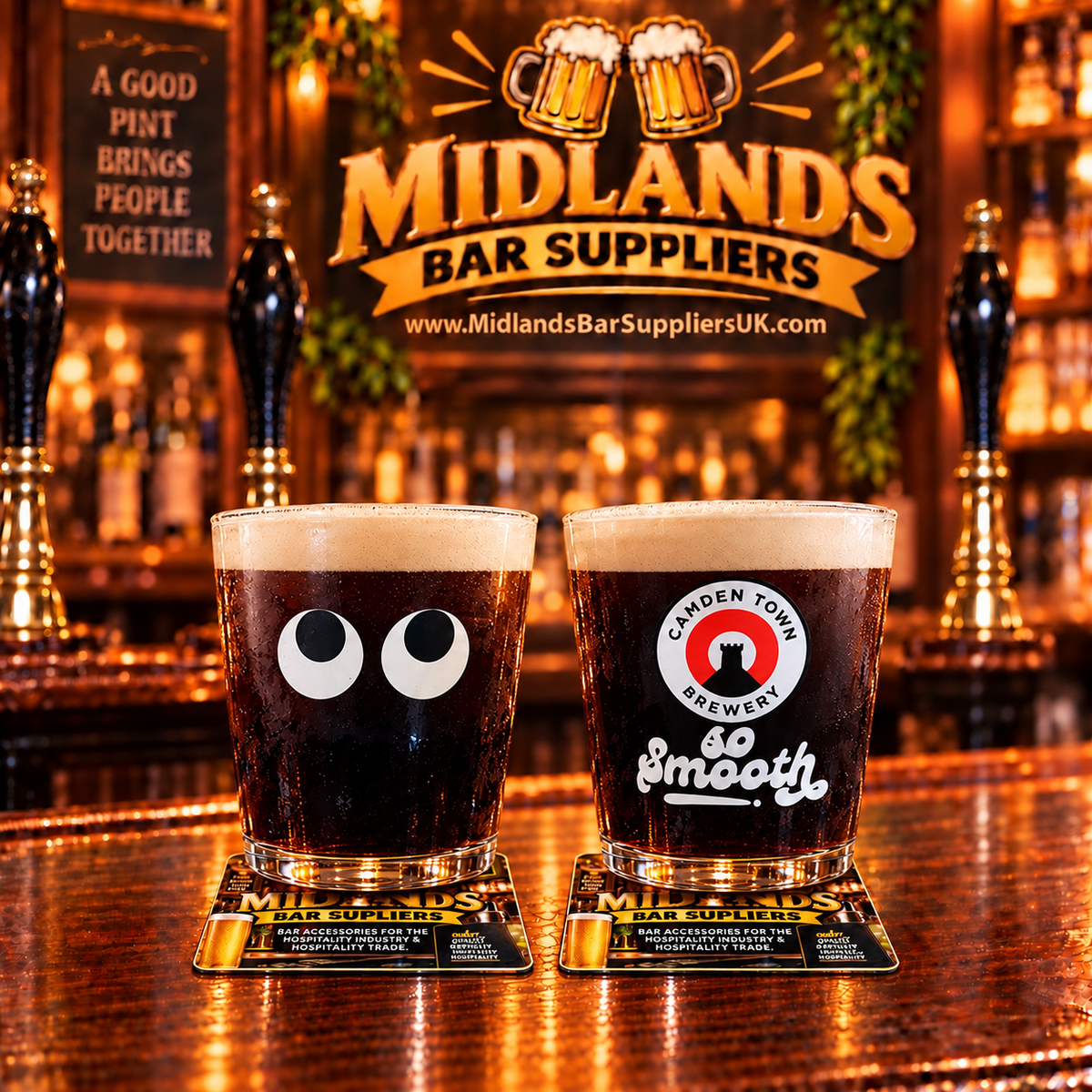 Camden ‘So Smooth’ Eyes Jack Pint Glass