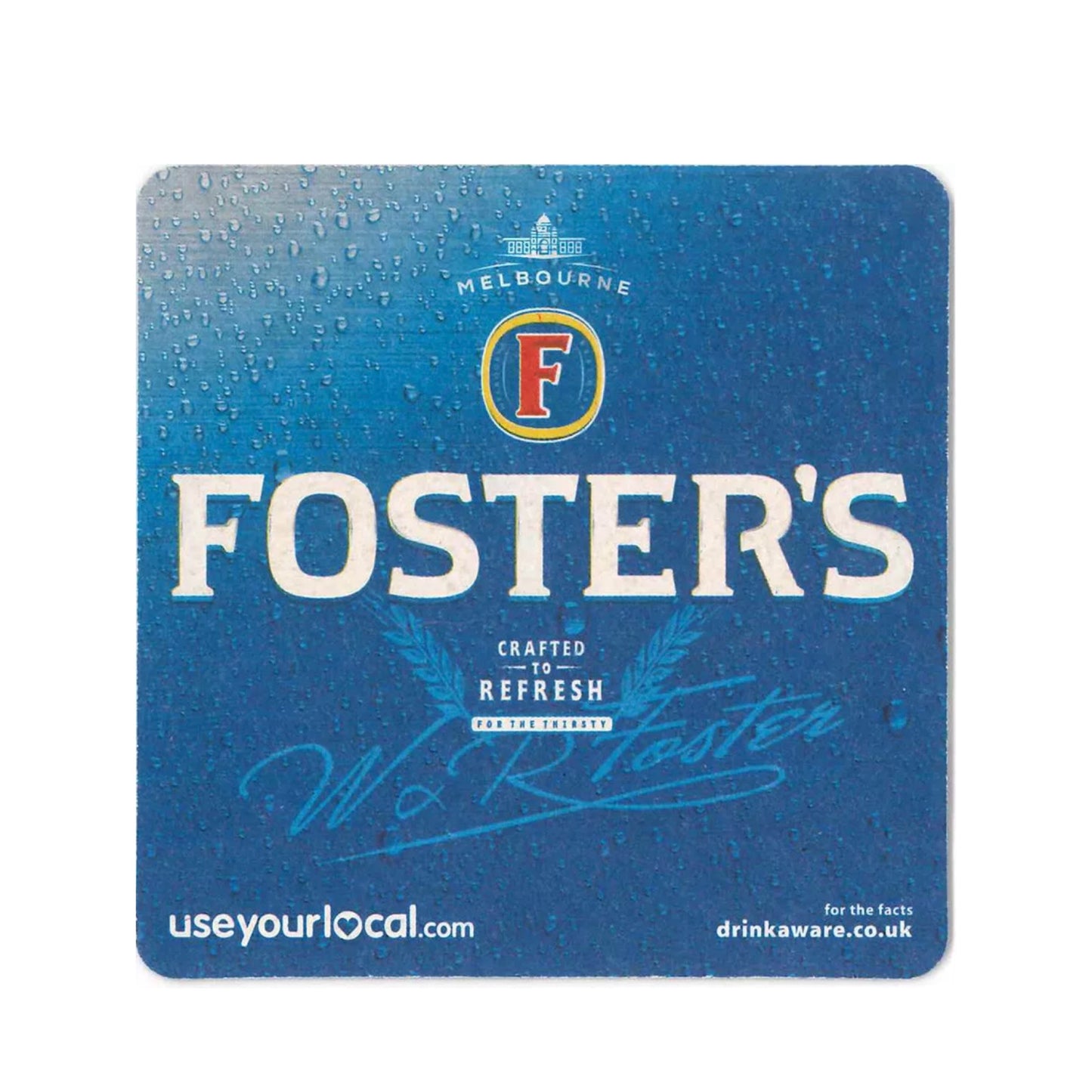 100 Fosters Lager Beer Mats - Drip Mats, Coasters - Bar/Pub