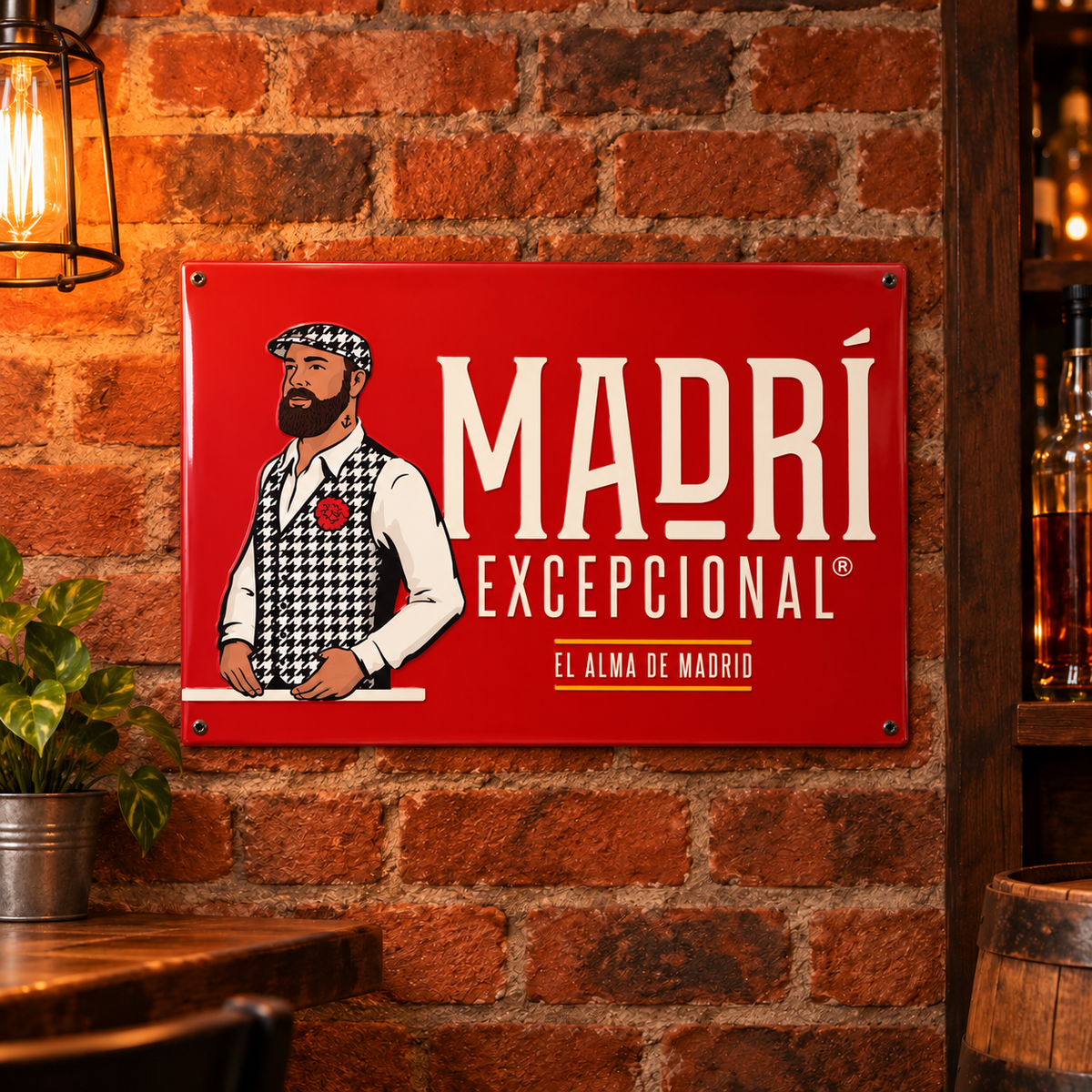 Madri Tin Sign 10X8 Inch
