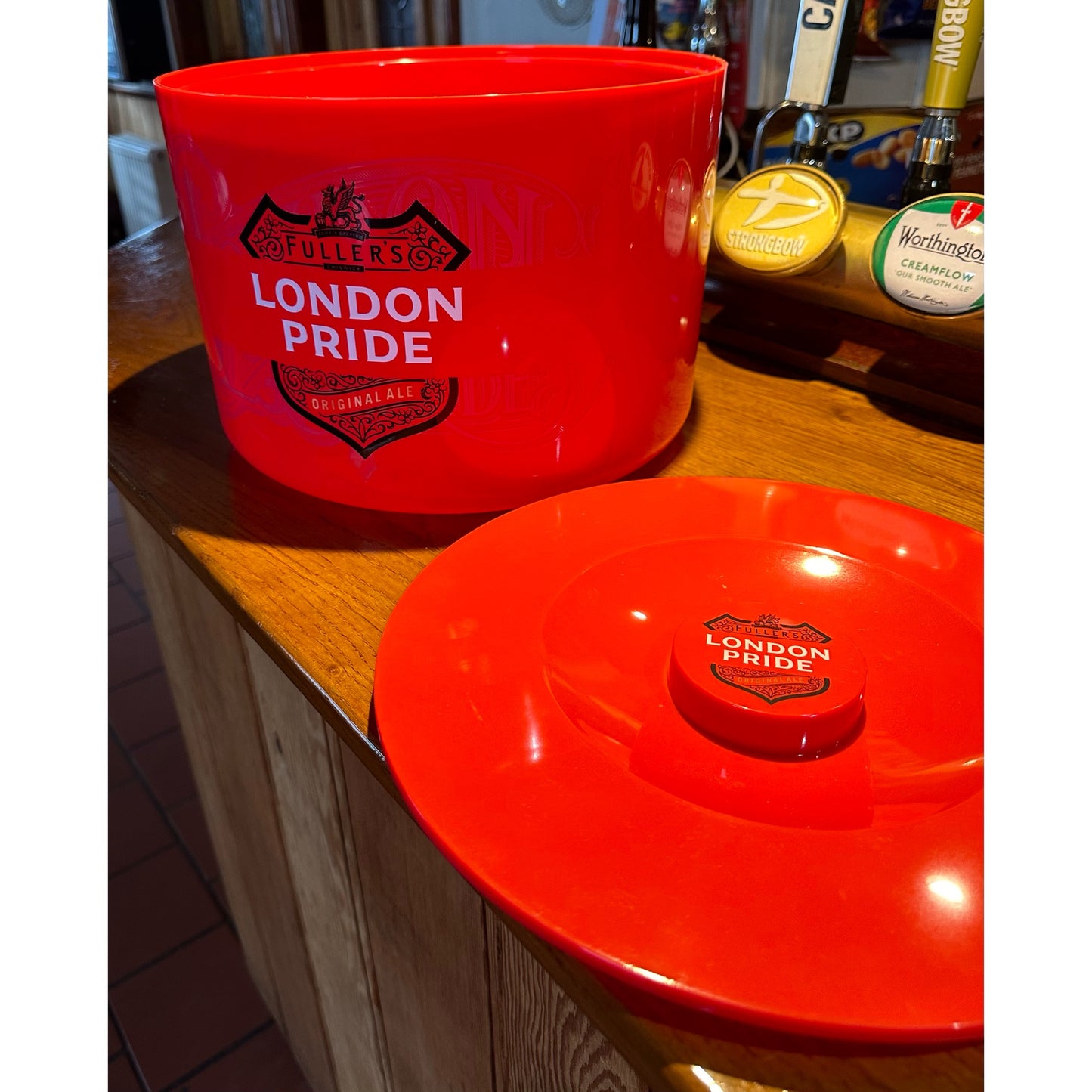 Brand New 10L London Pride Ice Bucket With Lid And Liner