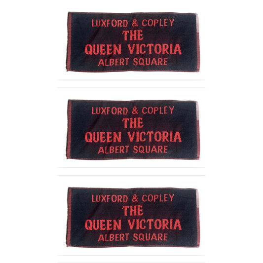 Brand New Set Of 3 Eastenders ‘The Queen Victoria’ Bar Towels