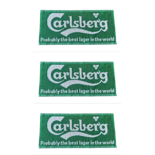 Brand New Set of 3 Carlsberg Bar Towels