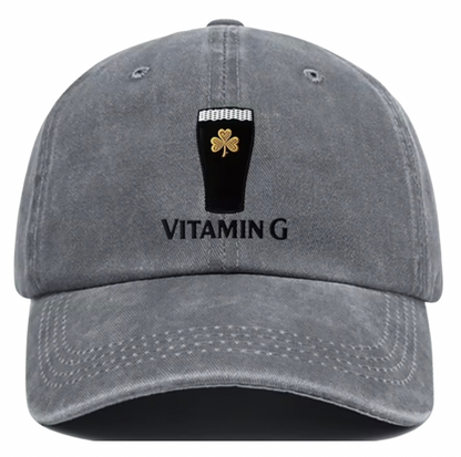 Guinness - Vitamin G Hat - Grey Colour - Adjustable Size - Unisex