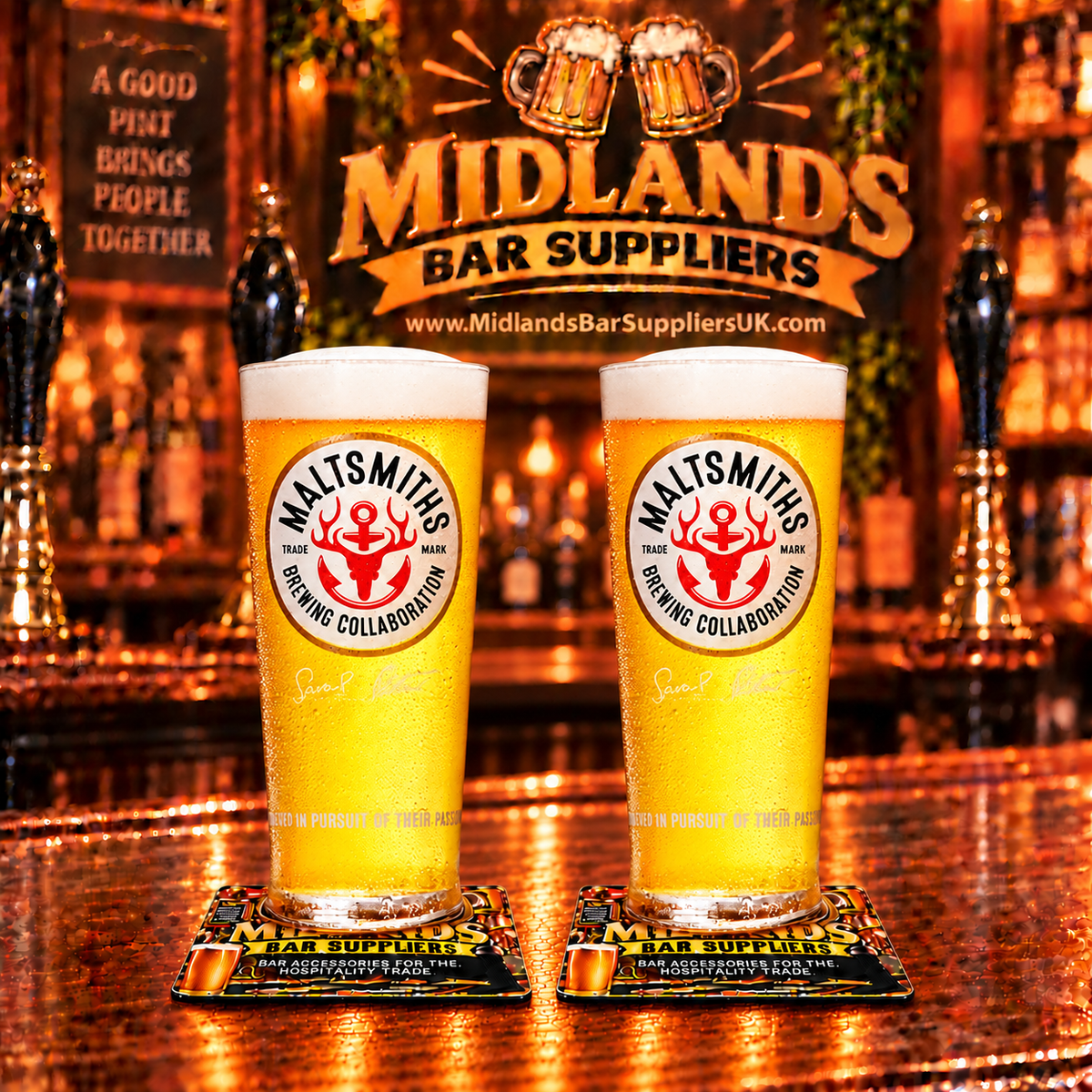 Maltsmith Pint Glasses Set of 2