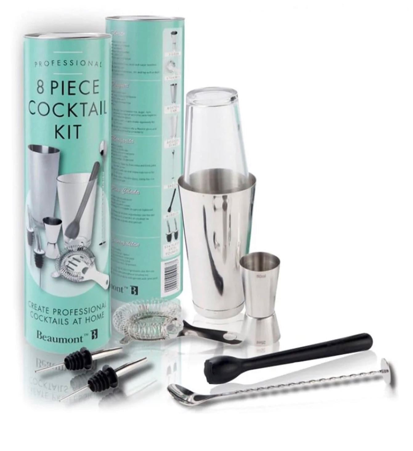 8 Piece Beaumont Professional Cocktail Kit Gift Set