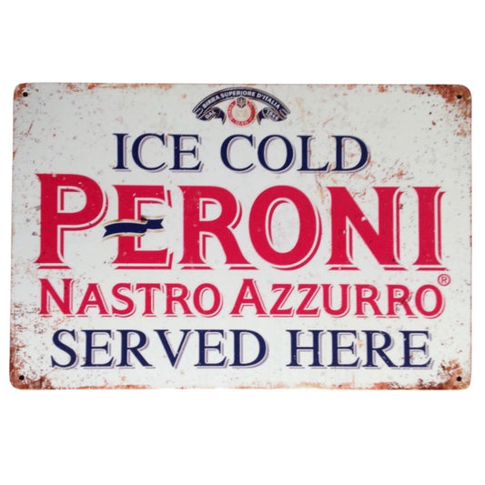 Peroni Tin Sign A4 Size