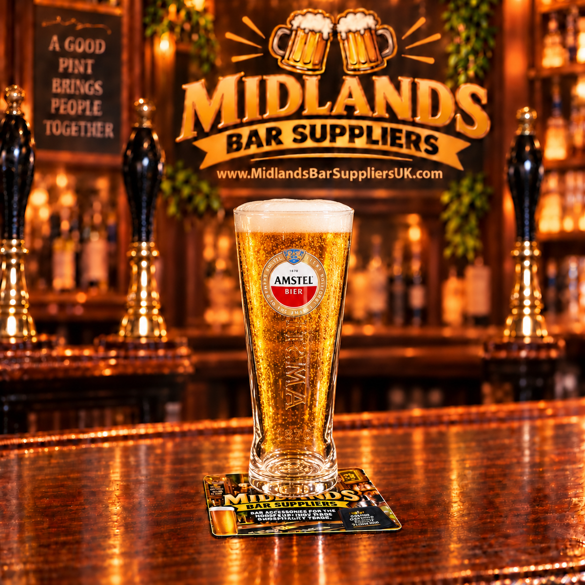 Amstel Pint Glass