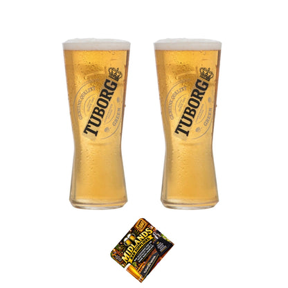 Tuborg Pint Glasses Set of 2