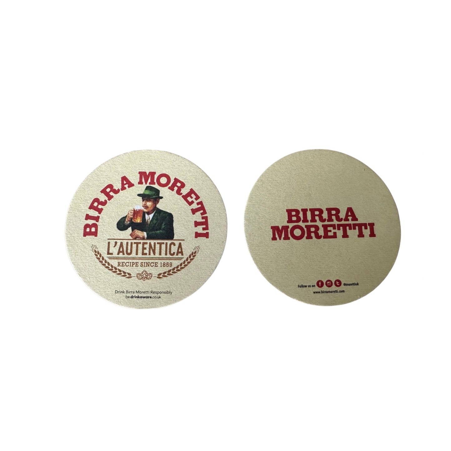 Birra Moretti Beer Coasters 100 PACK